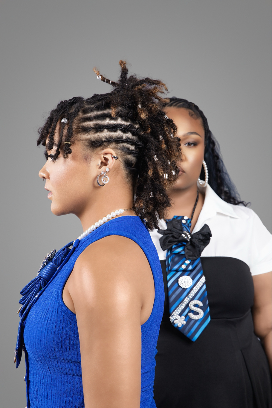 Loc updo styled at Experience You Salon in Huntsville, Alabama